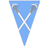 Lacrosse Team Light Blue Wimpelkette (Erste Fahne)