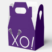 Lacrosse Team Lila Geschenkschachtel (Geöffnet)