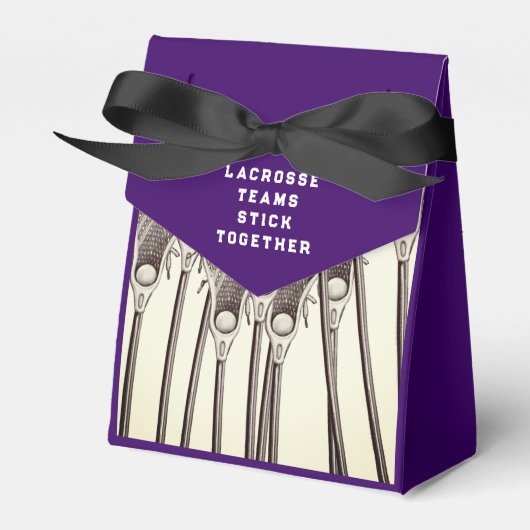 Lacrosse Team Lila Gevor Box Geschenkschachtel (Vorderseite)