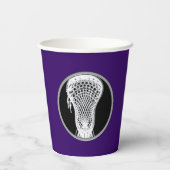 Lacrosse Team Lila Pappbecher (Rückseite)