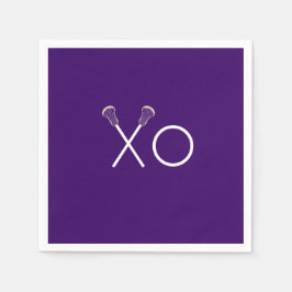 Lacrosse Team Lila Serviette