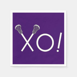 Lacrosse Team Lila Serviette