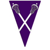Lacrosse Team Lila Wimpelkette (Dritte Fahne)