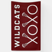 Lacrosse Team Maroon Banner (Vertikal)
