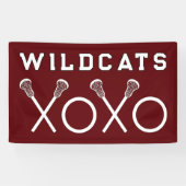 Lacrosse Team Maroon Banner (Horizontal)