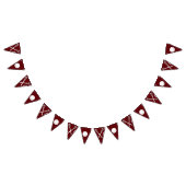 Lacrosse Team Maroon Bunting Flags Wimpelkette (Alle)