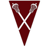 Lacrosse Team Maroon Bunting Flags Wimpelkette (Dritte Fahne)