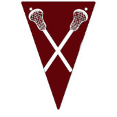 Lacrosse Team Maroon Bunting Flags Wimpelkette (Erste Fahne)