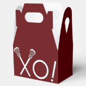 Lacrosse Team Maroon Geschenkschachtel (Geöffnet)