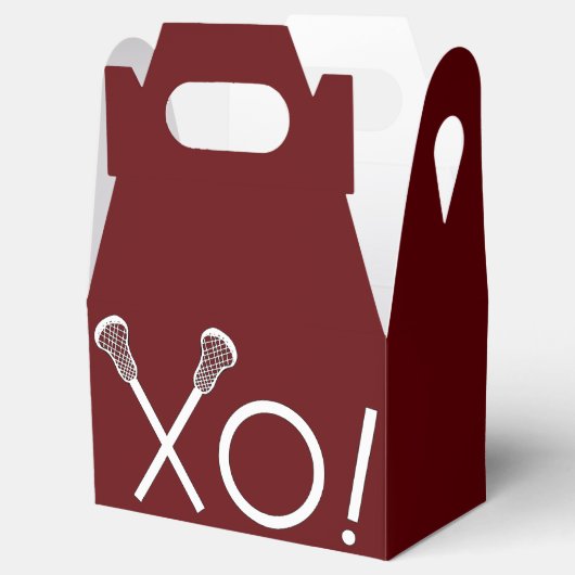 Lacrosse Team Maroon Geschenkschachtel (Geöffnet)