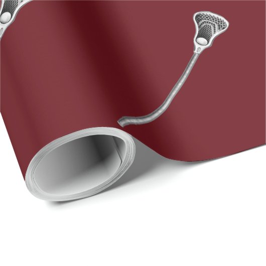 Lacrosse Team Maroon Gift Geschenkpapier (Rolleneckpunkt)