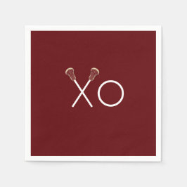 Lacrosse Team Maroon Serviette