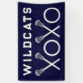 Lacrosse Team Navy Blue Banner (Vertikal)