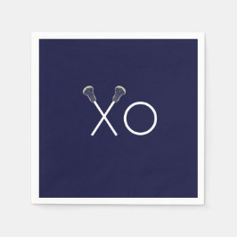 Lacrosse Team Navy Blue Serviette