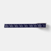 Lacrosse Team Navy-Geschenk Satinband (Vorderseite)
