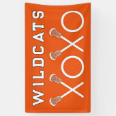 Lacrosse Team Orange Banner (Vertikal)
