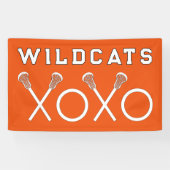 Lacrosse Team Orange Banner (Horizontal)