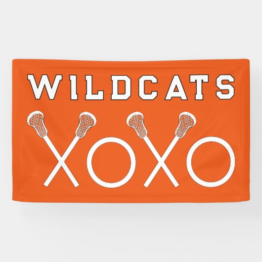Lacrosse Team Orange Banner (Horizontal)