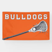 Lacrosse Team Orange Banner (Horizontal)
