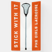 Lacrosse Team Orange Banner (Vertikal)