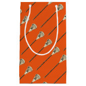 Lacrosse Team Orange Kleine Geschenktüte (Vorderseite)