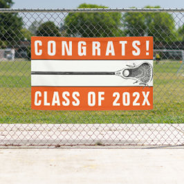 Lacrosse Team Orange Senior Night Banner