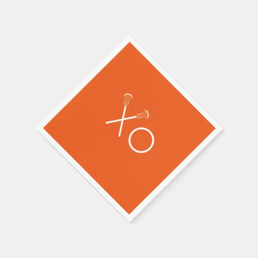 Lacrosse Team Orange Serviette (Ecke)