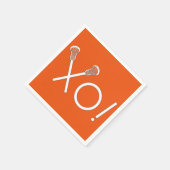 Lacrosse Team Orange Serviette (Ecke)