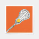 Lacrosse Team Orange Serviette (Vorderseite)