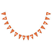 Lacrosse Team Orange Wimpelkette (Alle)