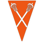 Lacrosse Team Orange Wimpelkette (Erste Fahne)