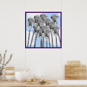 Lacrosse-Team-Poster Poster (Küche)