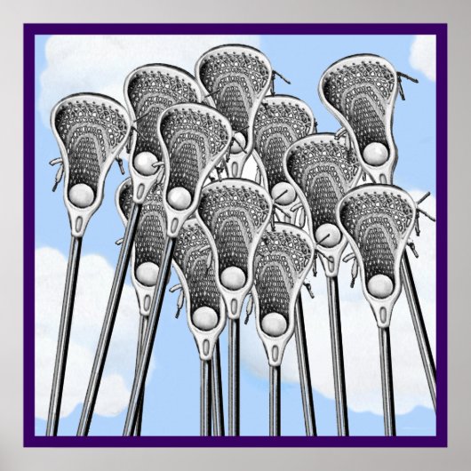 Lacrosse-Team-Poster Poster (Vorne)