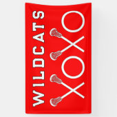 Lacrosse Team Red Banner (Vertikal)
