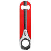 Lacrosse Team Red Gift Speed Flaschenöffner (Rückseite)