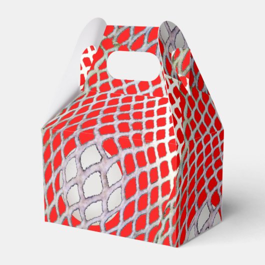 Lacrosse Team Red Party Geschenkschachtel (Vorderseite)