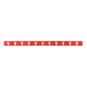 Lacrosse Team Red Satin Ribbon Satinband (Vorderseite)
