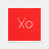 Lacrosse Team Red Serviette (Vorderseite)