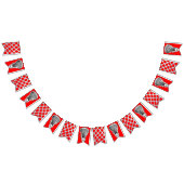 Lacrosse Team Red Wimpelkette (Alle)