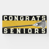 Lacrosse Team Seniors Gold Banner (Horizontal)