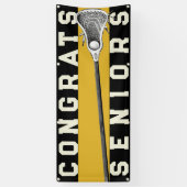 Lacrosse Team Seniors Gold Banner (Vertikal)