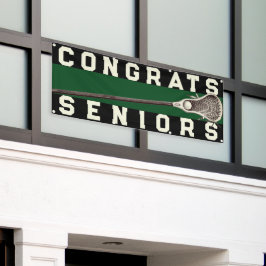 Lacrosse Team Seniors Green Glückwunschs Banner