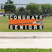 Lacrosse Team Seniors Orange Glückwunsch Banner (Insitu)