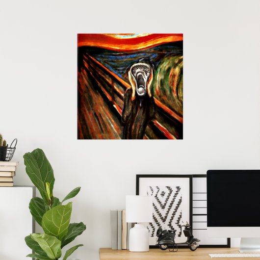 Lacrosse Team Spaß Poster (Heimbüro)