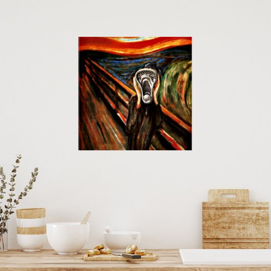 Lacrosse Team Spaß Poster (Küche)