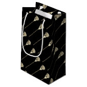 Lacrosse Team Sports Kleine Geschenktüte (Rückseite Schrägansicht)