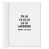 Lacrosse Team Weihnachtskarten (Innen (Rechts))