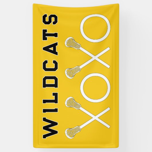 Lacrosse Team Yellow Banner (Vertikal)