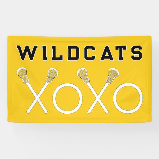 Lacrosse Team Yellow Banner (Horizontal)