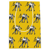 Lacrosse Team Yellow Mittlere Geschenktüte (Vorderseite)